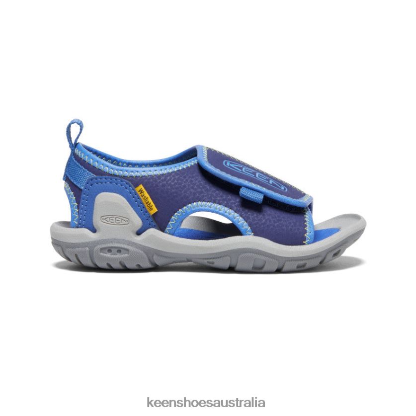 KEEN Footwear TLDLTR929 Bright Cobalt/Blue Depths Knotch River Open-Toe Little Kids
