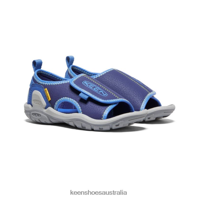 KEEN Footwear TLDLTR929 Bright Cobalt/Blue Depths Knotch River Open-Toe Little Kids