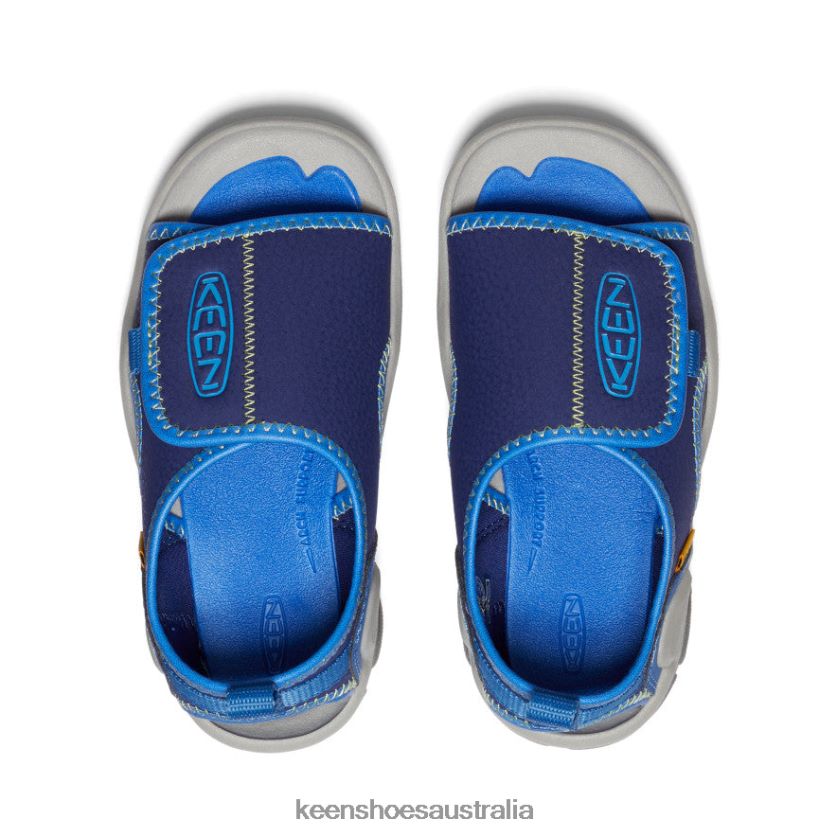 KEEN Footwear TLDLTR929 Bright Cobalt/Blue Depths Knotch River Open-Toe Little Kids
