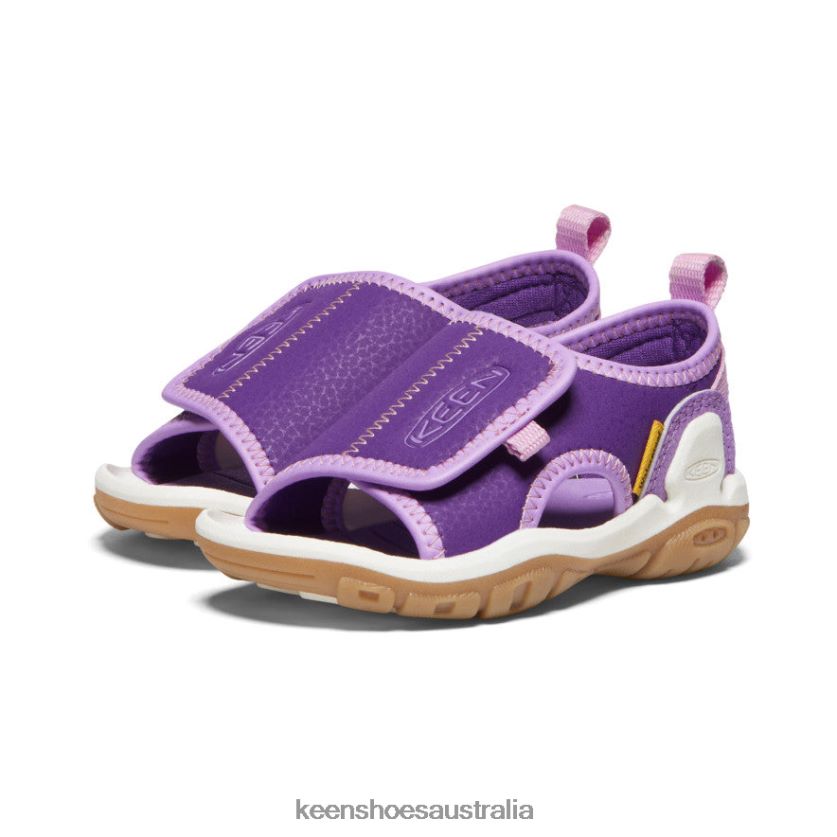 KEEN Footwear TLDLTR933 Tillandsia Purple/English Lavender Knotch River Open-Toe Toddlers