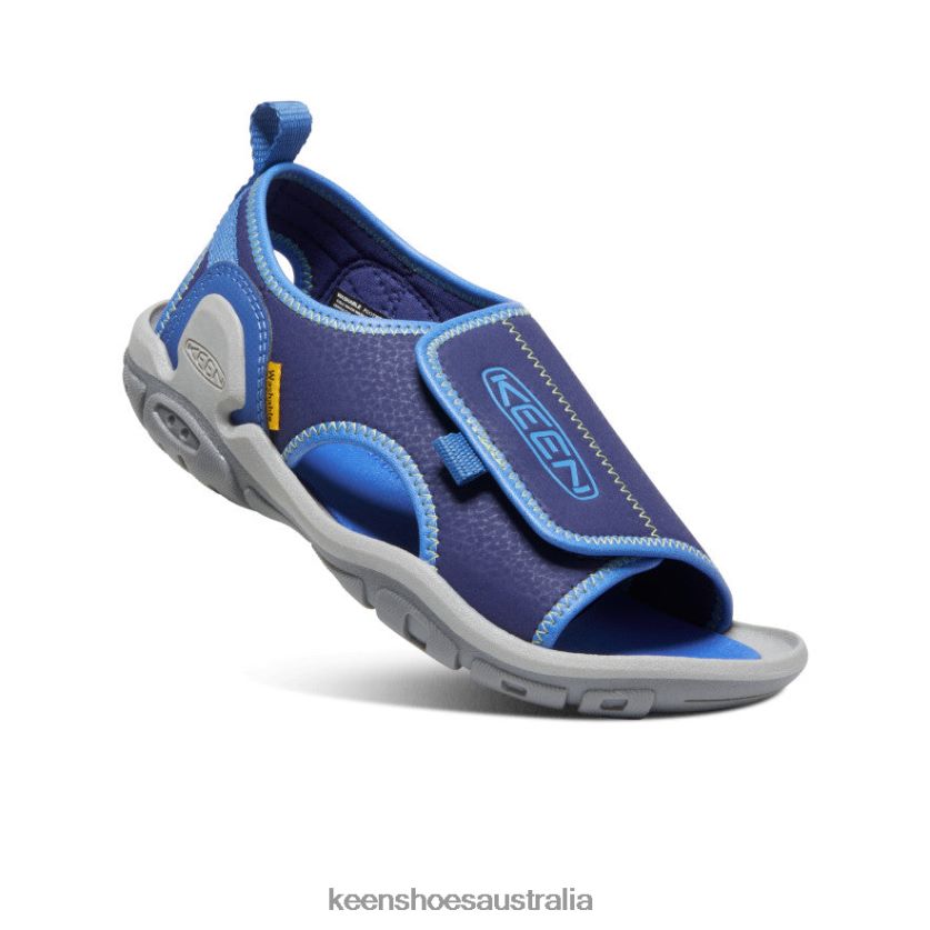 KEEN Footwear TLDLTR949 Bright Cobalt/Blue Depths Knotch River Open-Toe Big Kids