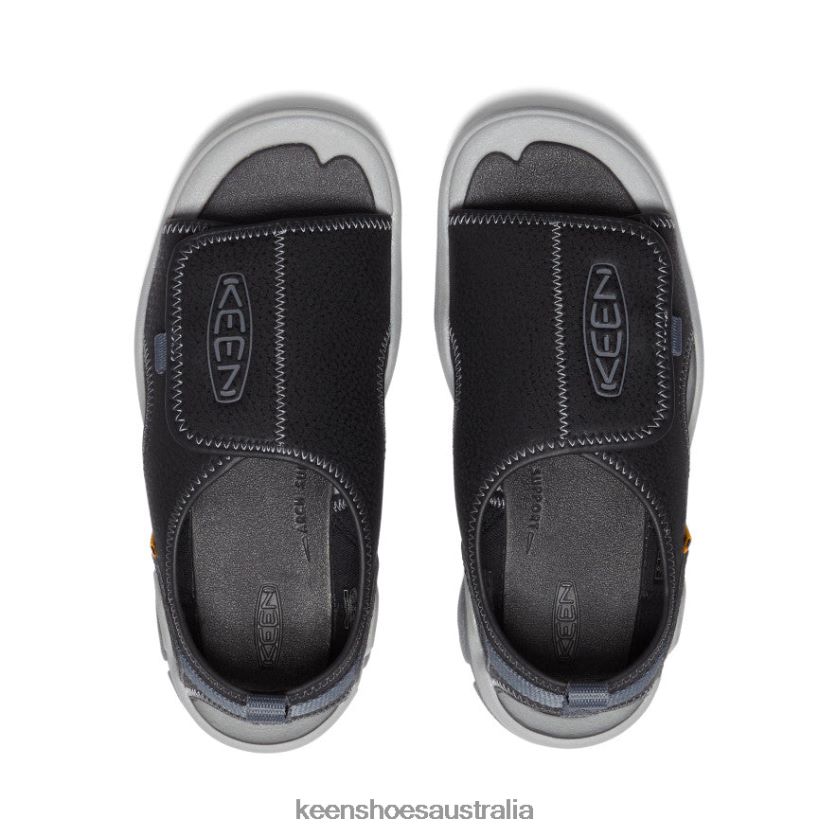 KEEN Footwear TLDLTR950 Black/Steel Grey Knotch River Open-Toe Big Kids