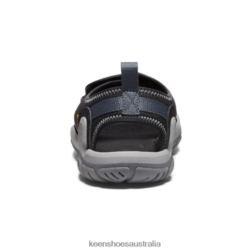 KEEN Footwear TLDLTR950 Black/Steel Grey Knotch River Open-Toe Big Kids