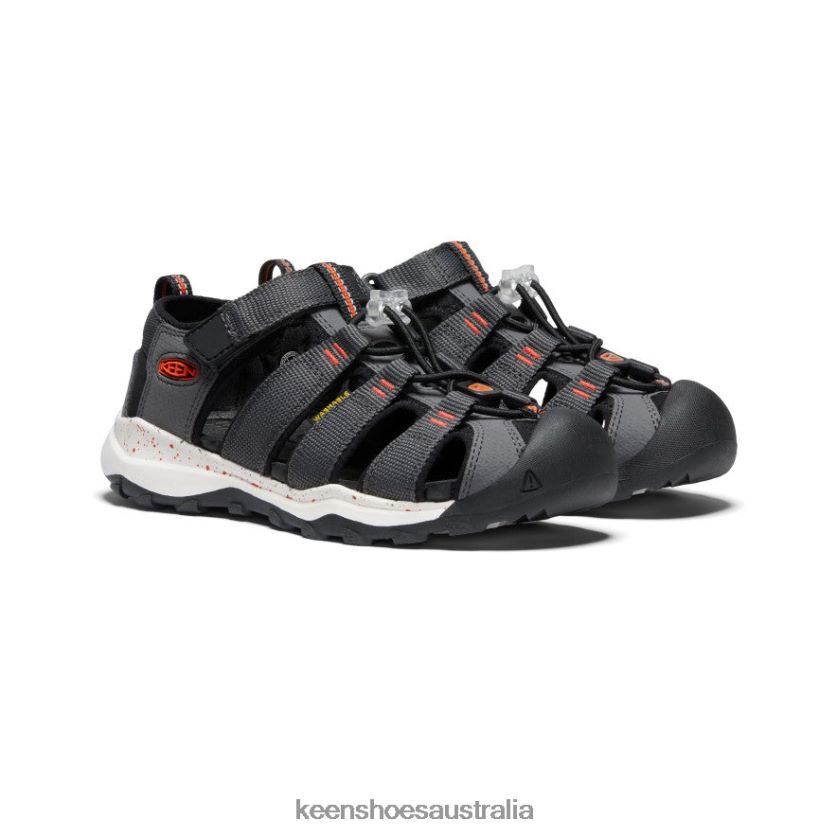 KEEN Footwear TLDLTR967 Magnet/Spicy Orange Newport Neo H2 Big Kids