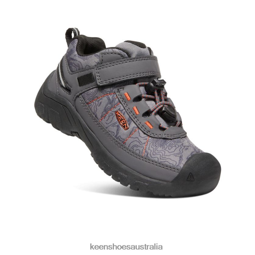 KEEN Footwear TLDLTR783 Magnet/Scarlet Ibis Targhee Sport Vent Shoe Little Kids