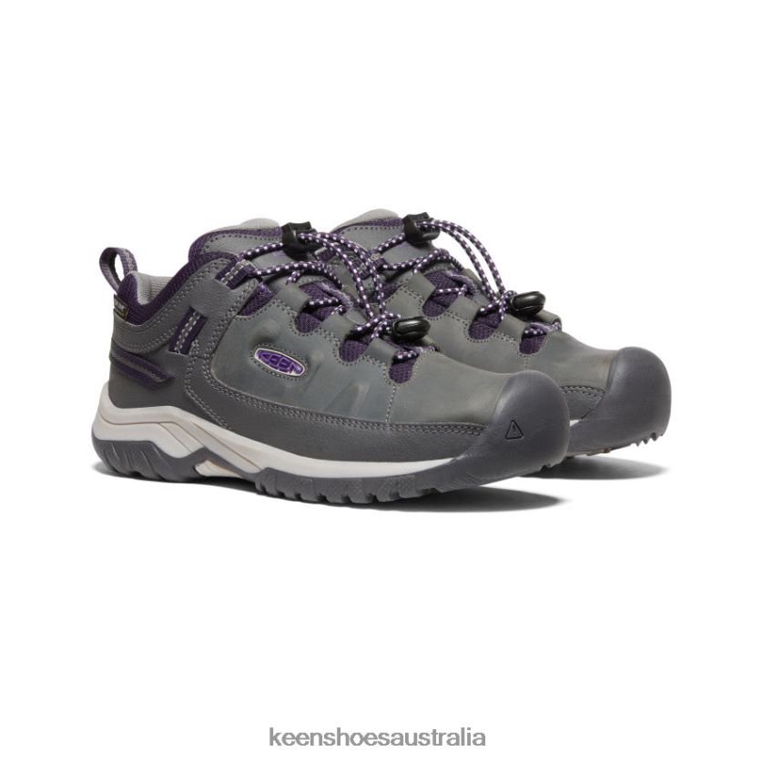 KEEN Footwear TLDLTR840 Magnet/Tillandsia Purple Targhee Waterproof Shoe Big Kids