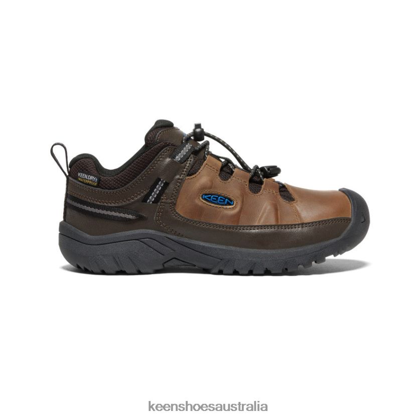 KEEN Footwear TLDLTR841 Coffee Bean/Bison Targhee Waterproof Shoe Big Kids