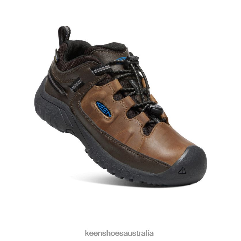 KEEN Footwear TLDLTR841 Coffee Bean/Bison Targhee Waterproof Shoe Big Kids