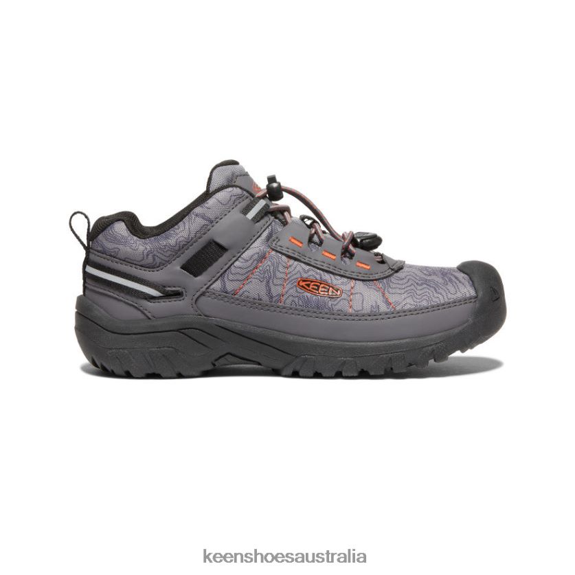 KEEN Footwear TLDLTR867 Magnet/Scarlet Ibis Targhee Sport Vent Shoe Big Kids