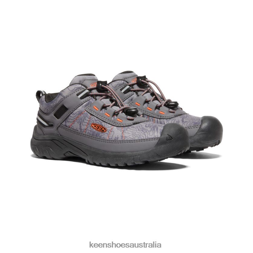 KEEN Footwear TLDLTR867 Magnet/Scarlet Ibis Targhee Sport Vent Shoe Big Kids