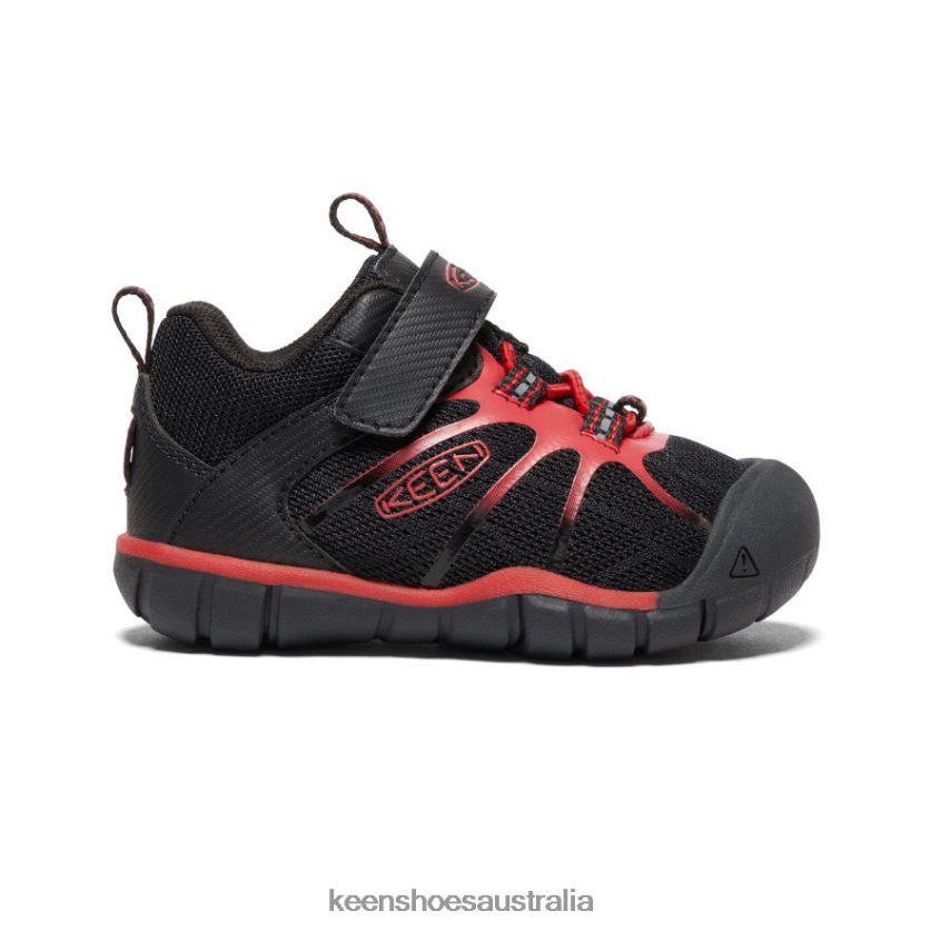 KEEN Footwear TLDLTR885 Black/Red Carpet Chandler 2 CNX Sneaker Toddlers