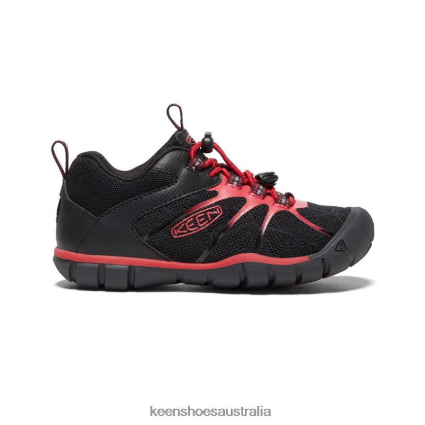 KEEN Footwear TLDLTR901 Black/Red Carpet Chandler 2 CNX Sneaker Little Kids