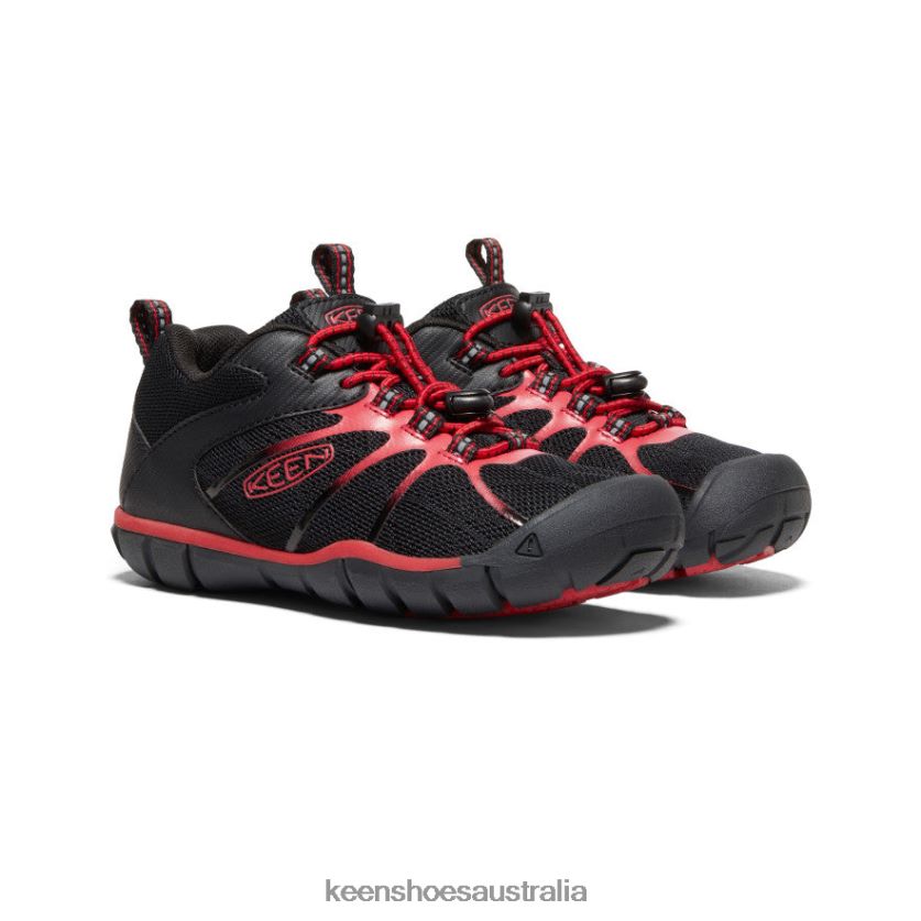KEEN Footwear TLDLTR901 Black/Red Carpet Chandler 2 CNX Sneaker Little Kids