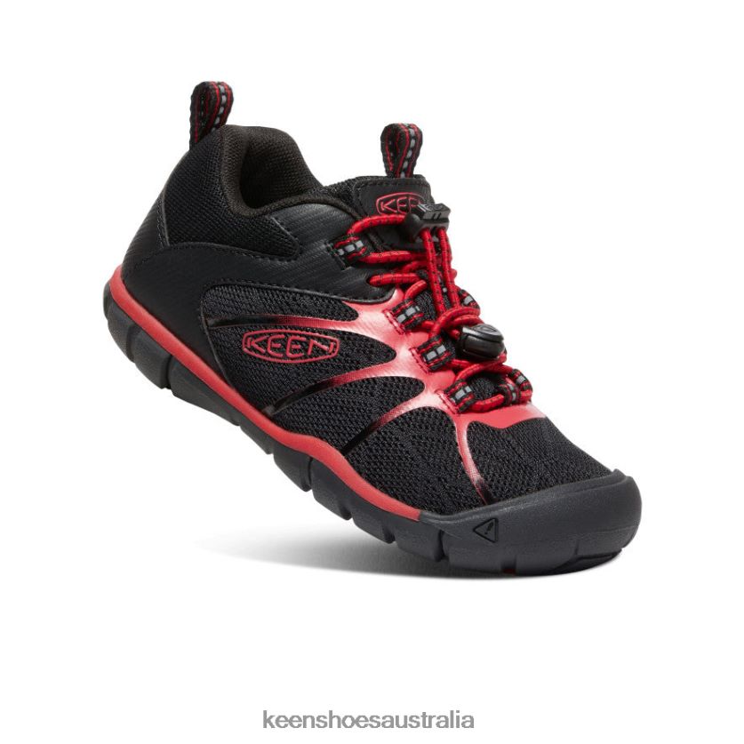 KEEN Footwear TLDLTR901 Black/Red Carpet Chandler 2 CNX Sneaker Little Kids