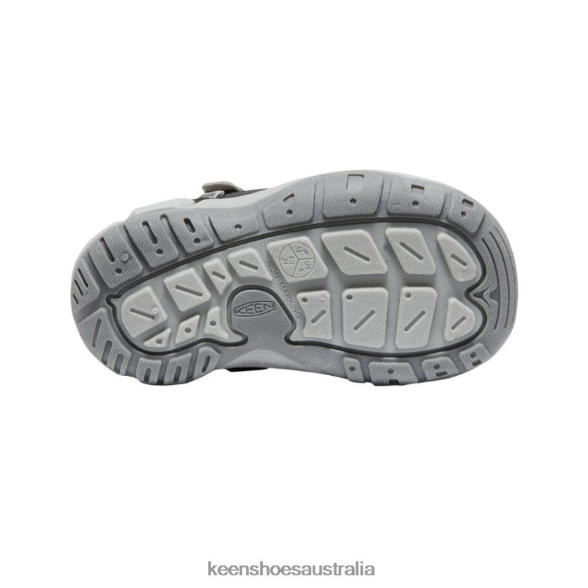 KEEN Footwear TLDLTR908 Steel Grey/Safety Orange Knotch Hollow Sneaker Big Kids