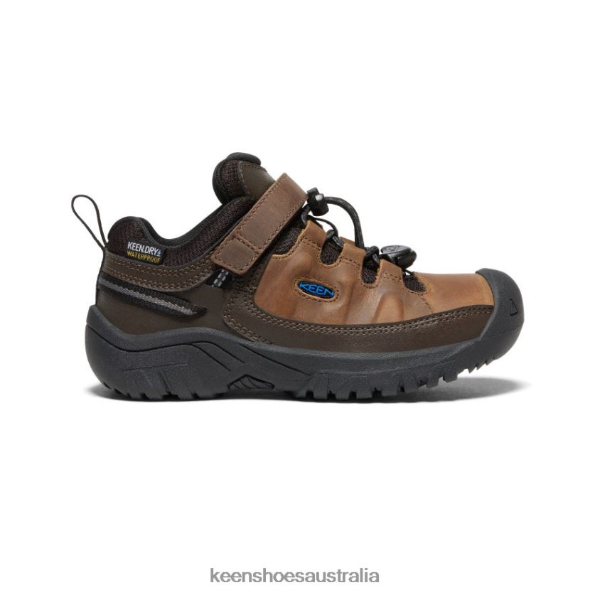 KEEN Footwear TLDLTR911 Coffee Bean/Bison Targhee Waterproof Shoe Little Kids