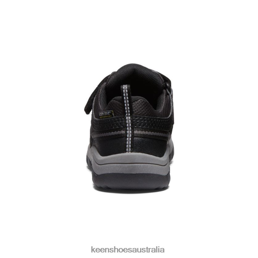 KEEN Footwear TLDLTR912 Black/Steel Grey Targhee Waterproof Shoe Little Kids