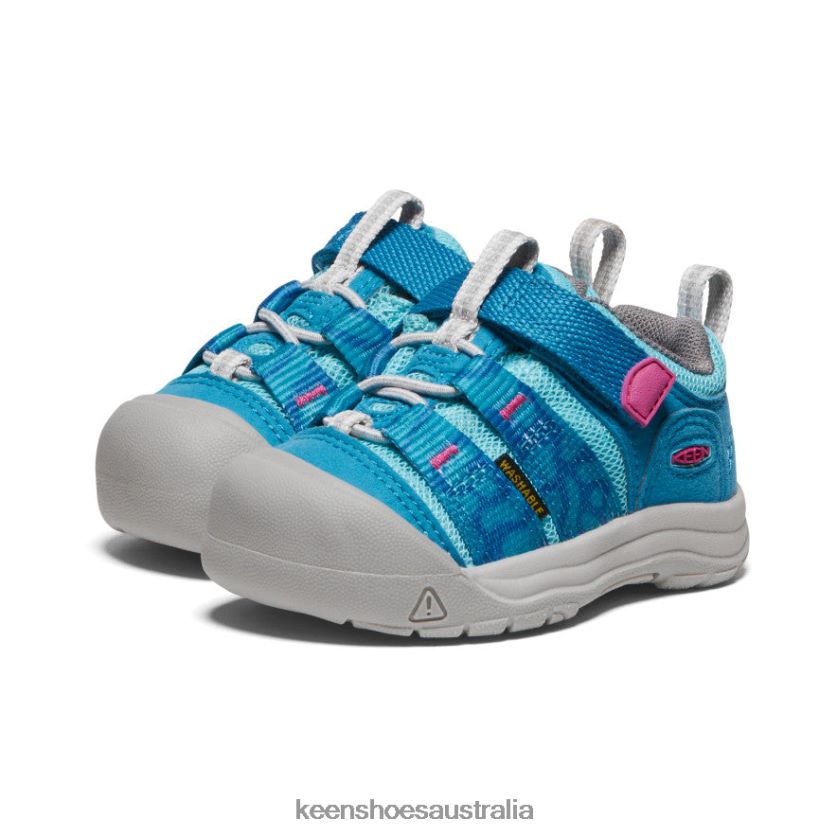 KEEN Footwear TLDLTR914 Fjord Blue/Festival Fuchsia Newport H2SHO Toddlers