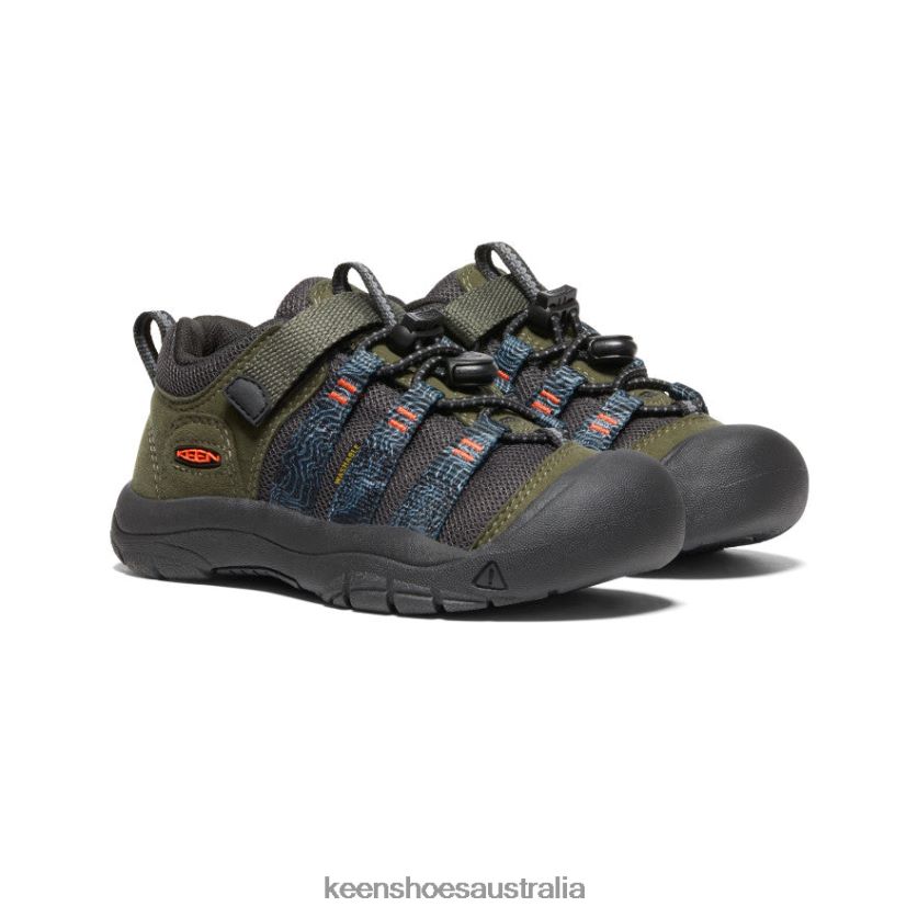 KEEN Footwear TLDLTR927 Forest Night/Magnet Newport H2SHO Little Kids