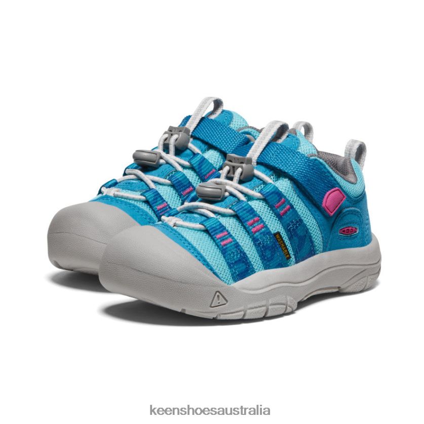 KEEN Footwear TLDLTR928 Fjord Blue/Festival Fuchsia Newport H2SHO Little Kids