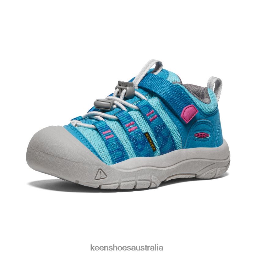 KEEN Footwear TLDLTR928 Fjord Blue/Festival Fuchsia Newport H2SHO Little Kids
