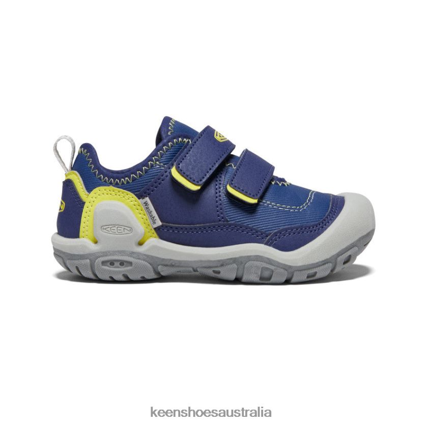 KEEN Footwear TLDLTR943 Blue Depths/Evening Primrose Knotch Hollow Double Strap Sneaker Little Kids