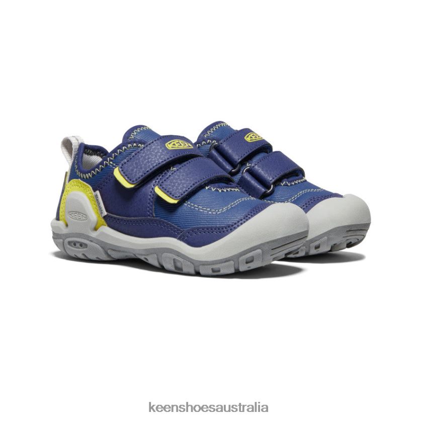 KEEN Footwear TLDLTR943 Blue Depths/Evening Primrose Knotch Hollow Double Strap Sneaker Little Kids