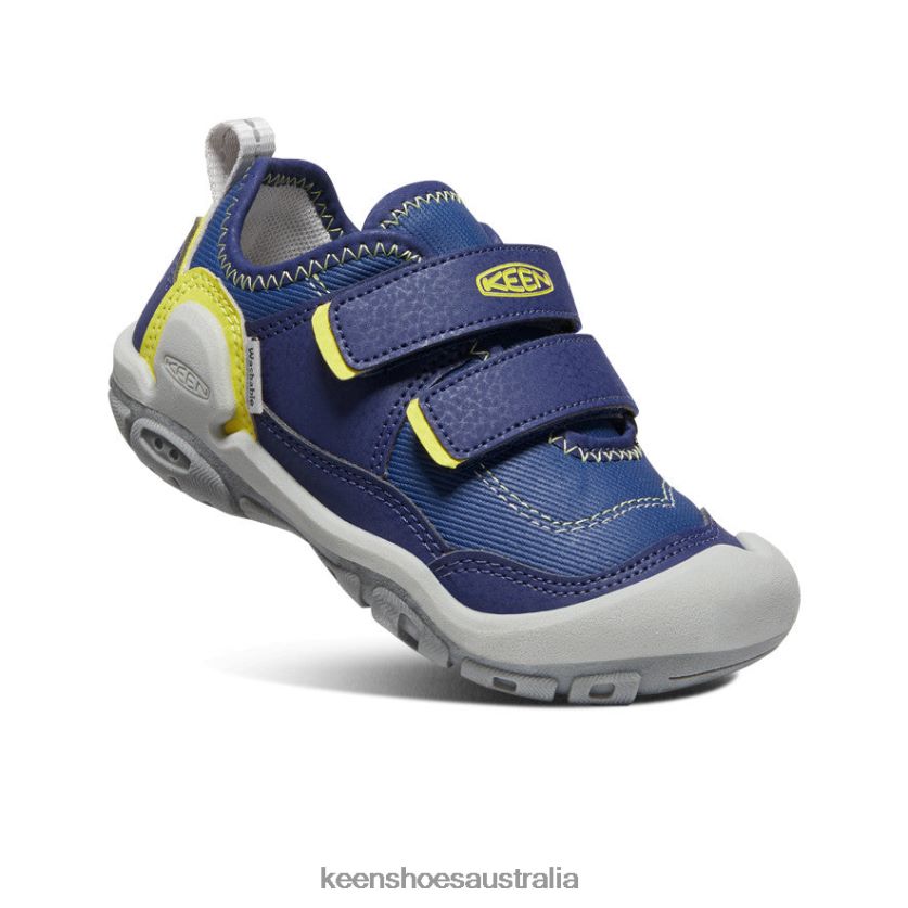 KEEN Footwear TLDLTR943 Blue Depths/Evening Primrose Knotch Hollow Double Strap Sneaker Little Kids