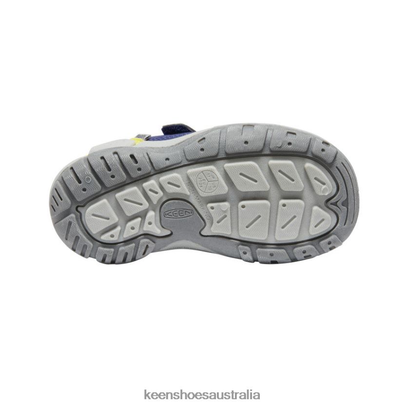 KEEN Footwear TLDLTR943 Blue Depths/Evening Primrose Knotch Hollow Double Strap Sneaker Little Kids