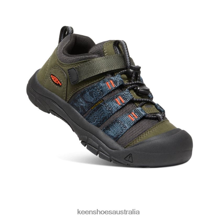 KEEN Footwear TLDLTR954 Forest Night/Magnet Newport H2SHO Big Kids
