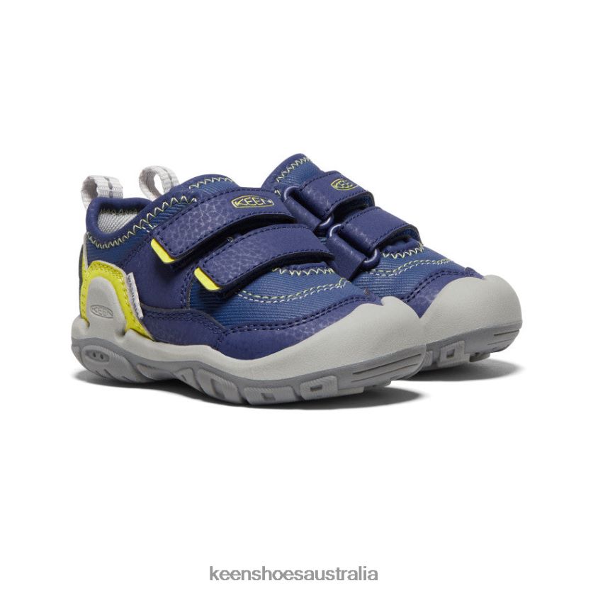KEEN Footwear TLDLTR958 Blue Depths/Evening Primrose Knotch Hollow Double Strap Sneaker Toddlers