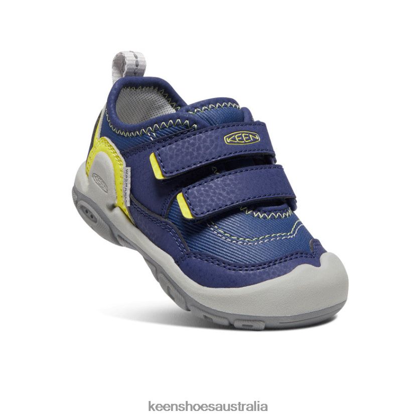 KEEN Footwear TLDLTR958 Blue Depths/Evening Primrose Knotch Hollow Double Strap Sneaker Toddlers