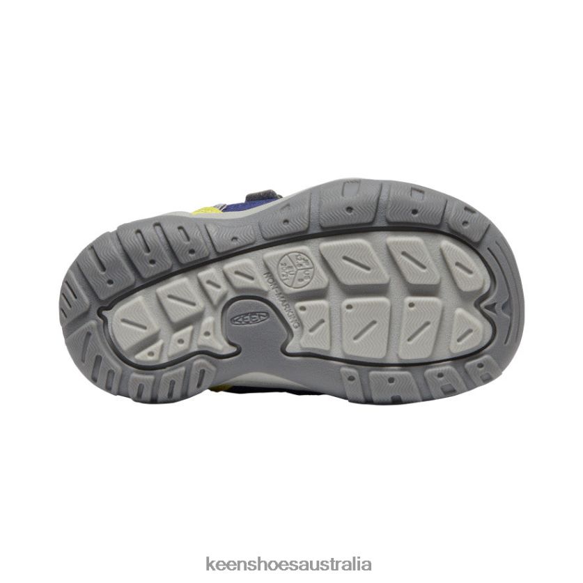 KEEN Footwear TLDLTR958 Blue Depths/Evening Primrose Knotch Hollow Double Strap Sneaker Toddlers