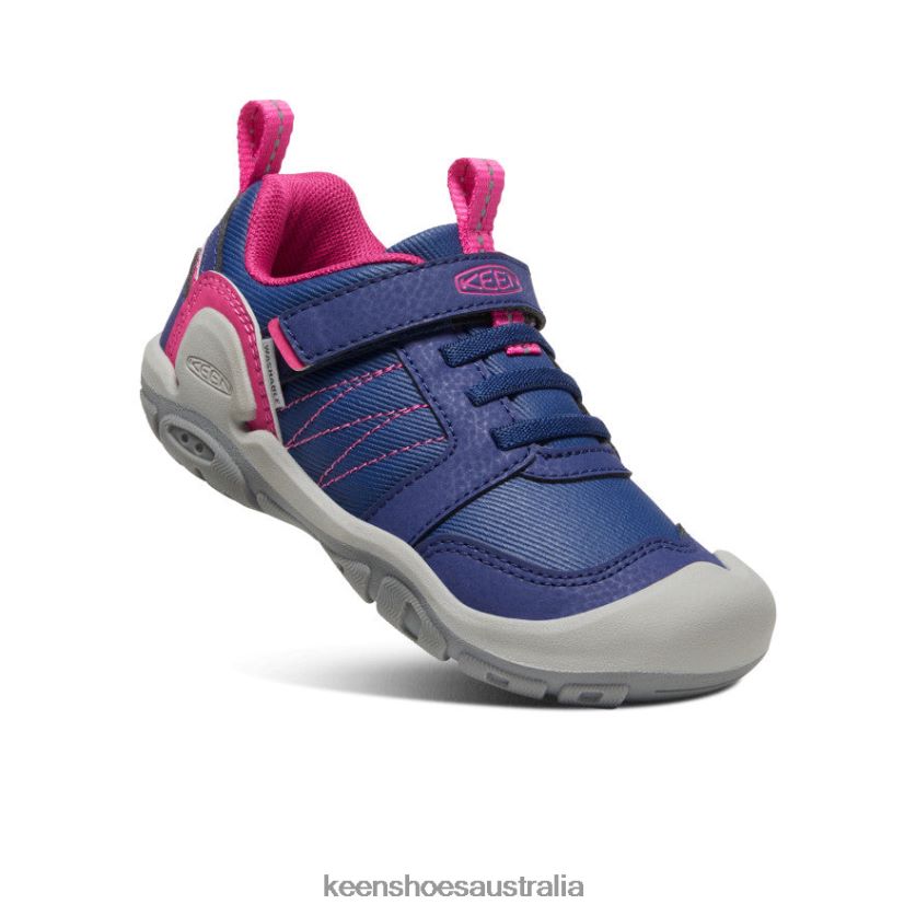 KEEN Footwear TLDLTR970 Blue Depths/Pink Peacock Knotch Peak Sneaker Little Kids