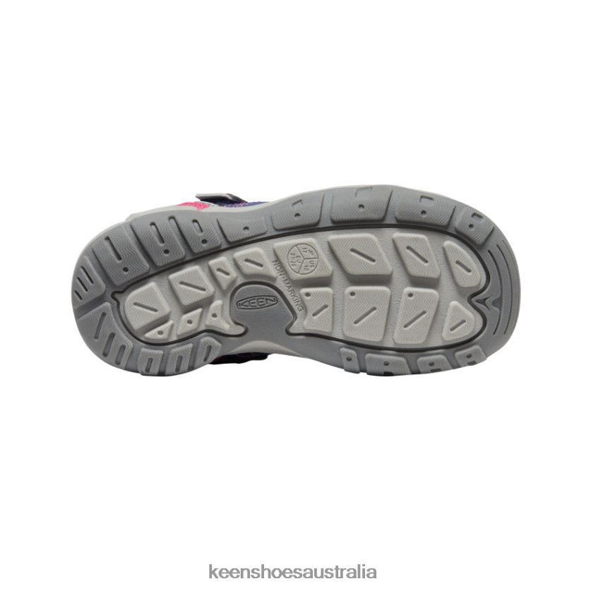KEEN Footwear TLDLTR970 Blue Depths/Pink Peacock Knotch Peak Sneaker Little Kids