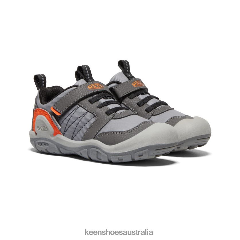KEEN Footwear TLDLTR972 Magnet/Safety Orange Knotch Peak Sneaker Little Kids