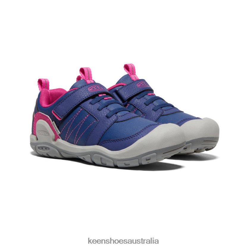 KEEN Footwear TLDLTR975 Blue Depths/Pink Peacock Knotch Peak Sneaker Big Kids