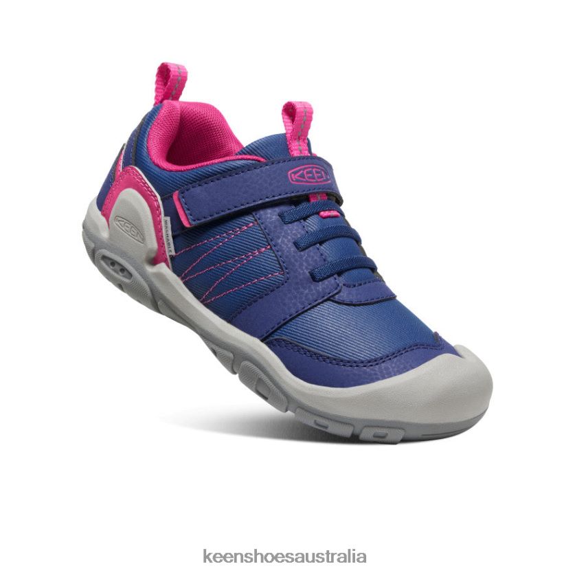 KEEN Footwear TLDLTR975 Blue Depths/Pink Peacock Knotch Peak Sneaker Big Kids