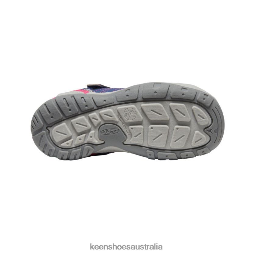 KEEN Footwear TLDLTR975 Blue Depths/Pink Peacock Knotch Peak Sneaker Big Kids