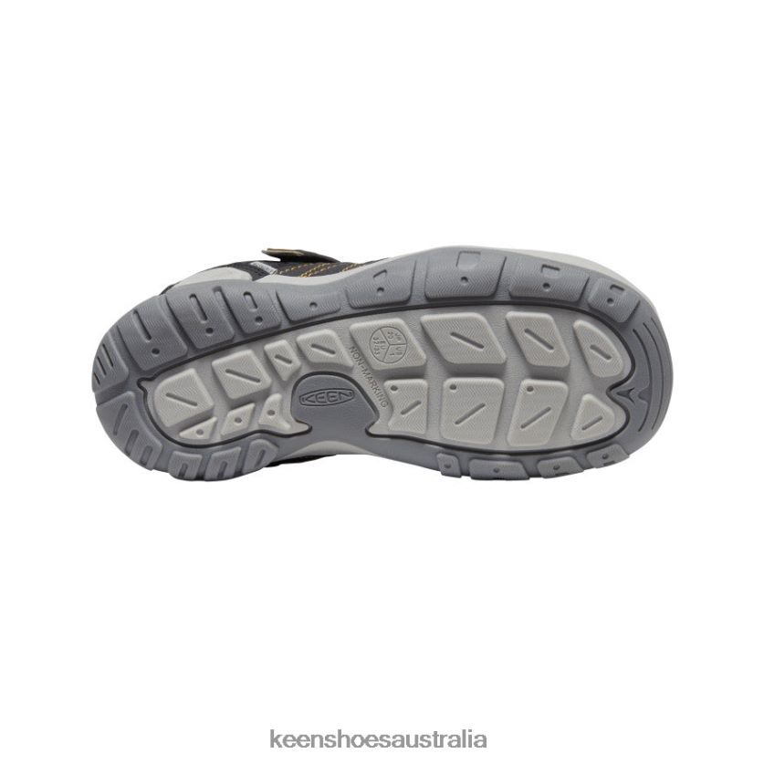 KEEN Footwear TLDLTR976 Black/Yellow Knotch Peak Sneaker Big Kids