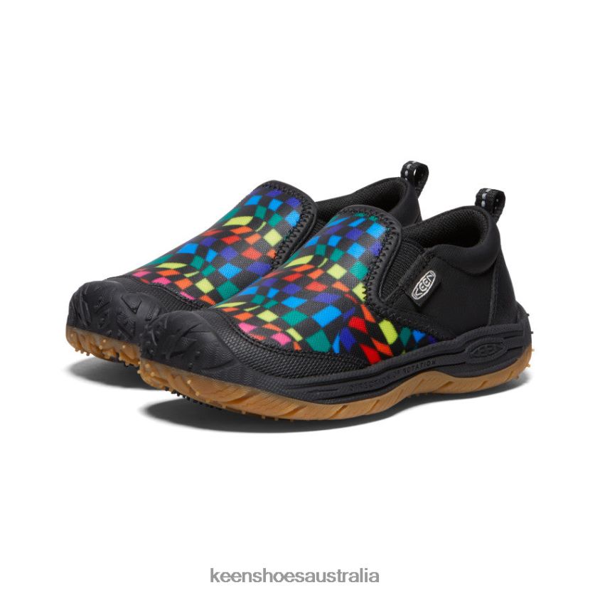 KEEN Footwear TLDLTR714 Black/Multi Speed Hound Slip-On Little Kids