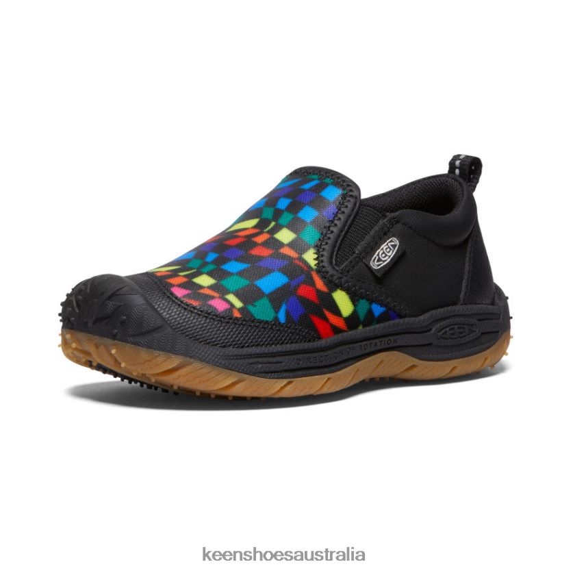 KEEN Footwear TLDLTR714 Black/Multi Speed Hound Slip-On Little Kids