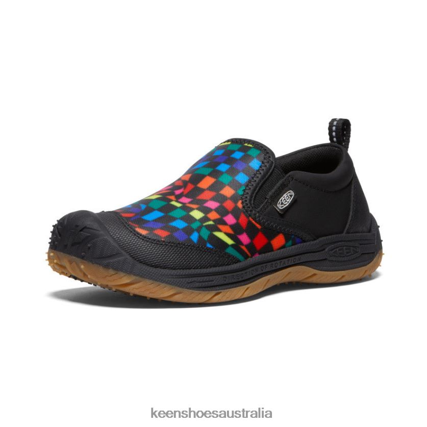 KEEN Footwear TLDLTR718 Black/Multi Speed Hound Slip-On Big Kids