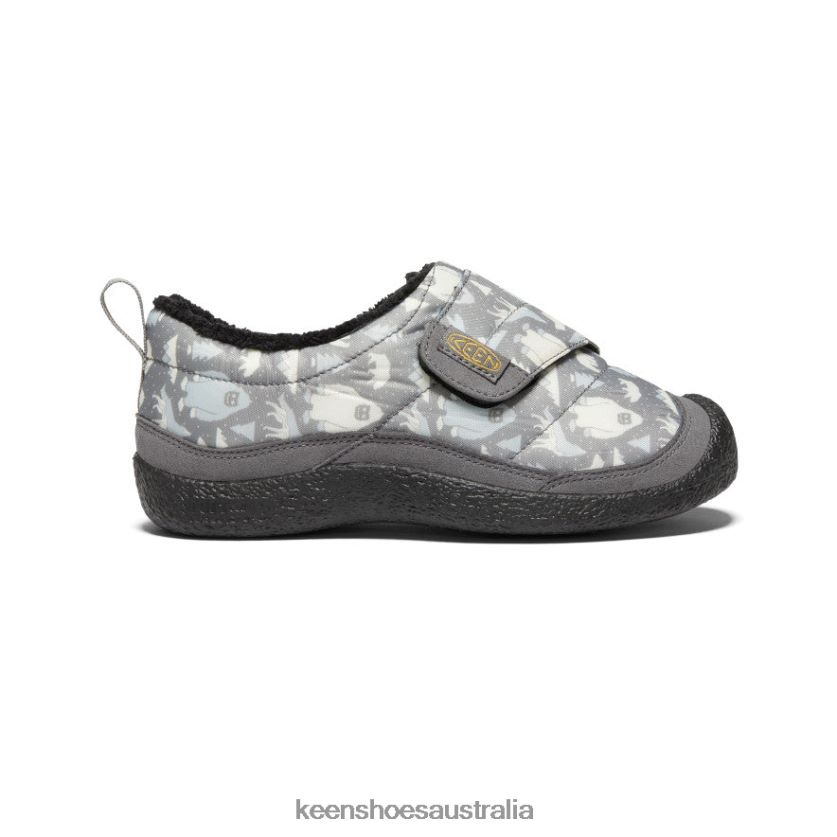 KEEN Footwear TLDLTR985 Steel Grey/Star White Howser Wrap Big Kids
