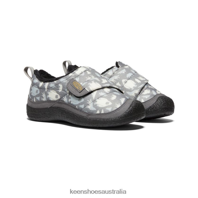 KEEN Footwear TLDLTR985 Steel Grey/Star White Howser Wrap Big Kids