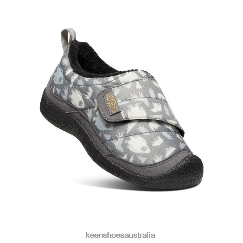 KEEN Footwear TLDLTR985 Steel Grey/Star White Howser Wrap Big Kids
