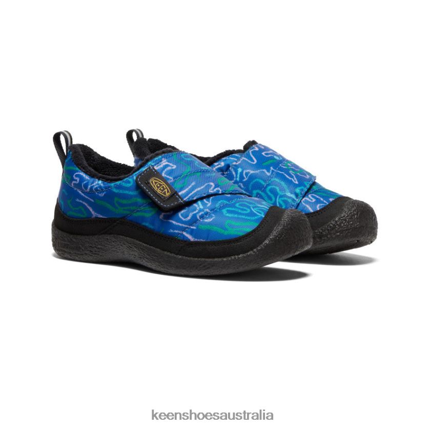 KEEN Footwear TLDLTR987 Baleine Blue/Multi Howser Wrap Big Kids