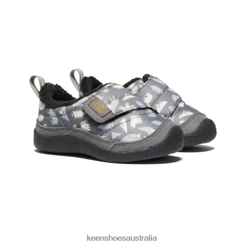 KEEN Footwear TLDLTR989 Steel Grey/Star White Howser Wrap Toddlers