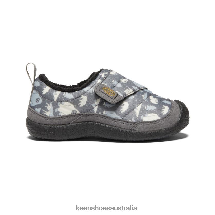 KEEN Footwear TLDLTR991 Steel Grey/Star White Howser Wrap Little Kids