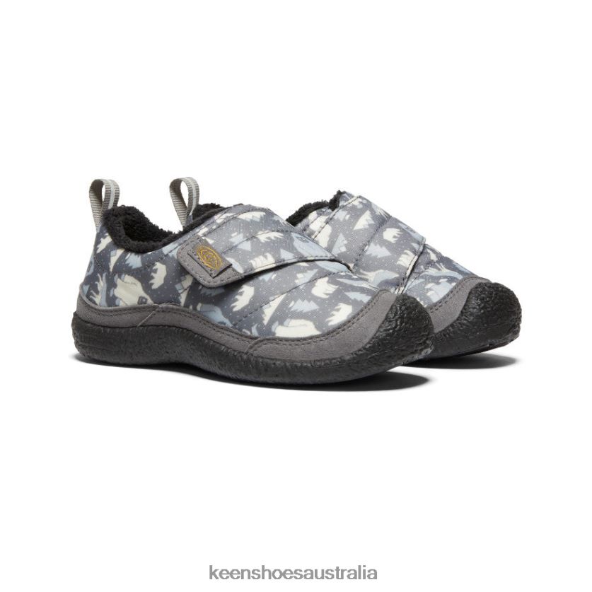 KEEN Footwear TLDLTR991 Steel Grey/Star White Howser Wrap Little Kids